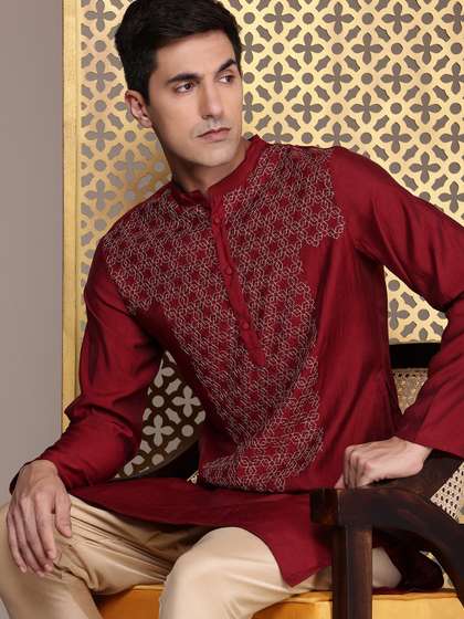 House of Pataudi Yoke Design Jashn Kurta