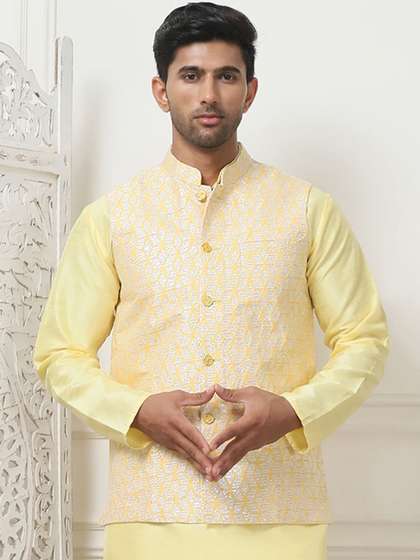 Anouk Woven Design Nehru Jackets