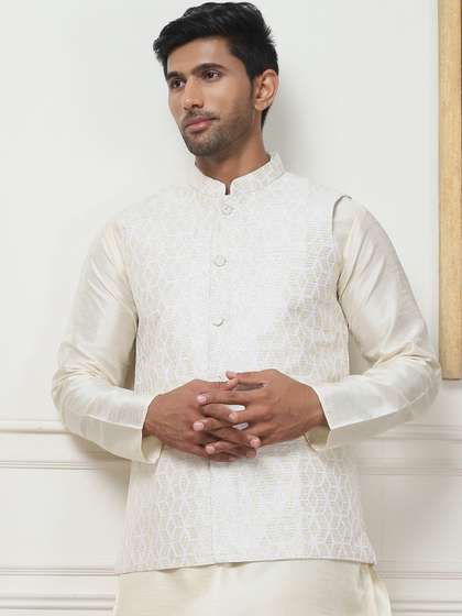 Anouk Woven Design Nehru Jacket