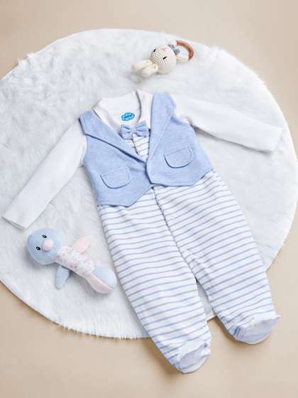 Nauti Nati Infants
                      Printed Pure Cotton Sleepsuit