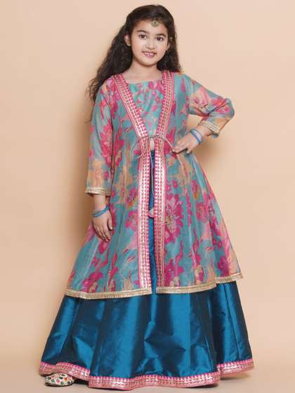 Bitiya by Bhama Girls
                    Printed Sequinned Ready to Wear Lehenga With Blouse
                    & Shrug