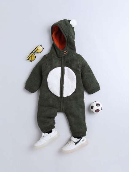 Yellow Apple Infants
                    Self-Design Hood Neck Romper