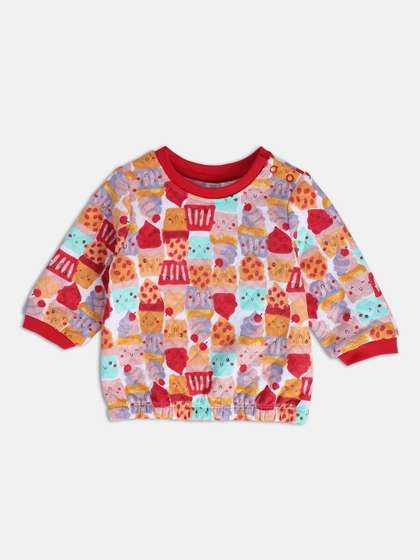 MINI KLUB Girls Printed
                    Sweatshirt