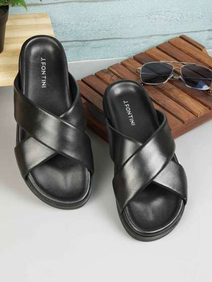 Price History of J.FONTINI Men Leather Comfort Sandals from Myntra 111 12274570