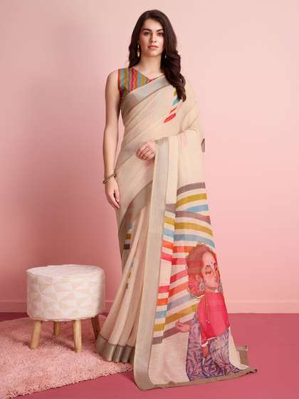 RACHNA Ready to Wear
                        Abstract Saree