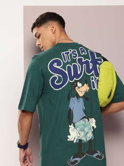 Kook N Keech Men Disney Printed Oversized Pure Cotton T-shirt