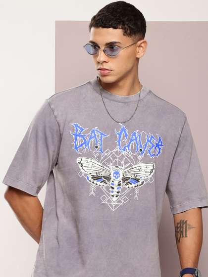 Kook N Keech Men Printed Oversized Pure Cotton T-shirt