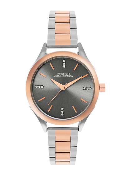 French Connection
                        Women Embellished Dial & Stainless Steel
                        Bracelet Style Straps Analogue Watch FCN099RTM