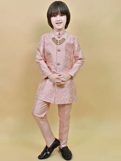 ahhaaaa Boys
                      Embroidered Long Sleeve Sherwani Set