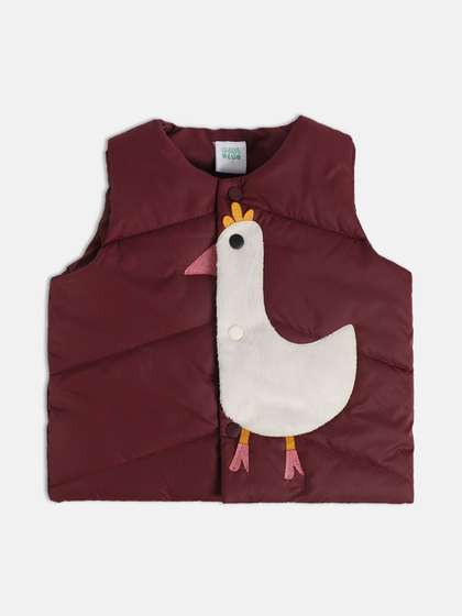 MINI KLUB Girls Crop
                    Tailored Jacket with Embroidered