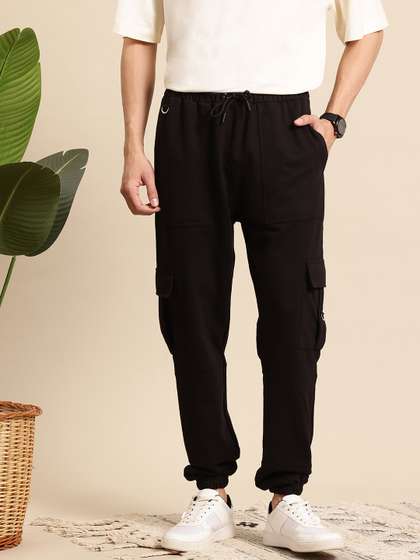 Mast & Harbour Men Relaxed Fit Cargo Style Joggers