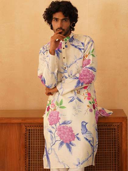 Jompers Printed Cotton Straight Kurta