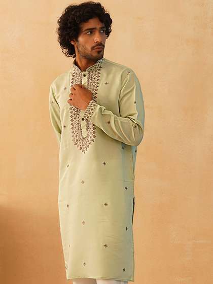 Jompers Embroidered Straight Kurta