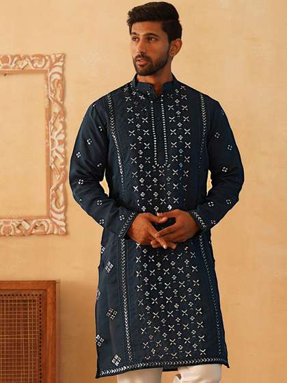 Jompers Embroidered Straight Kurta
