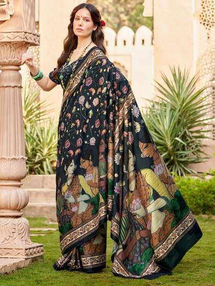 Anouk Kalamkari Printed Saree