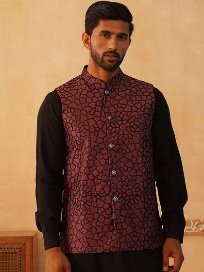 Jompers Embroidered Nehru Jacket