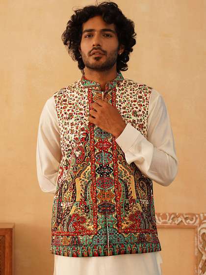 Jompers Printed Nehru Jackets