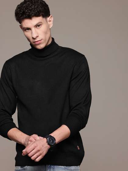 Roadster Men Turtle
                      Neck Pullover