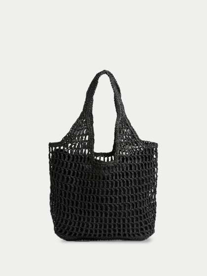 Marks & Spencer Women Self Design Oversized Shopper Handheld Bag with Cut Work
