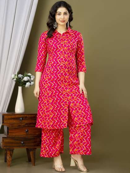 KALINI Printed A-Line Kurta Set