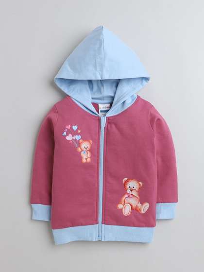BUMZEE Girls Hooded
                    Sweatshirt