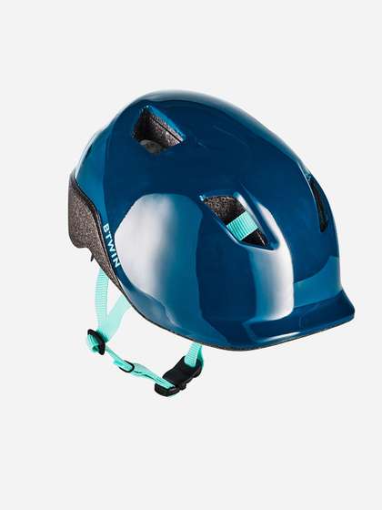 Decathlon BTWIN - Kids
                    Blue Open Face Cycling Helmet