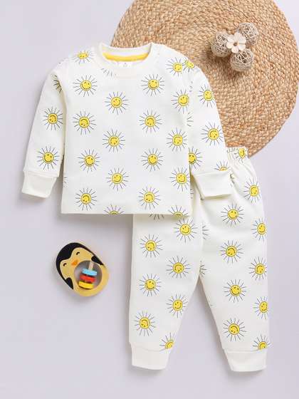 YK X Tinyo Infant Boys
                    Pure Cotton Printed T-shirt with Joggers