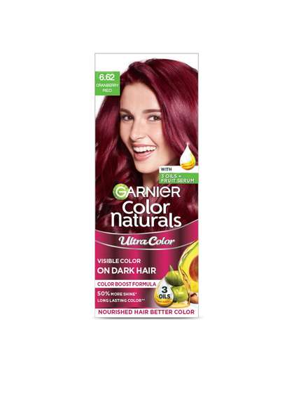 Garnier Color Naturals
                    Ultracolor Nourished Hair Color 55ml+50g - Cranberry
                    Red 6.62