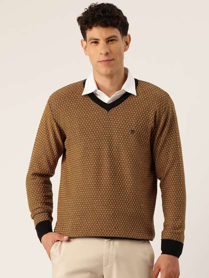 Monte Carlo Men Self Design Cotton Pullover