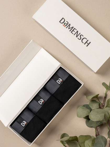DaMENSCH Deo-Soft
                          Solid Premium Egyptian Cotton-Modal Trunks
                          Gift Box