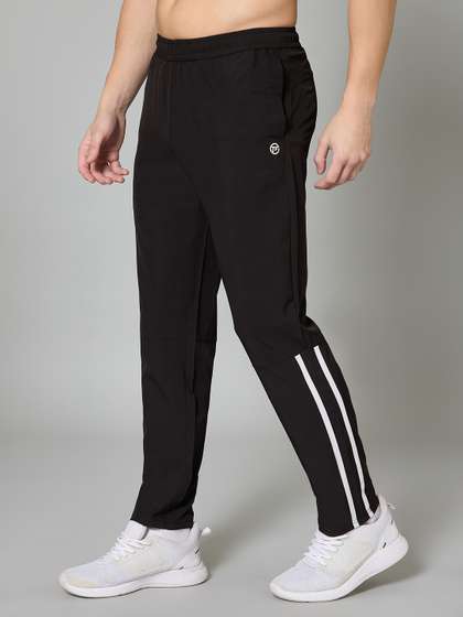 TURNFIT Men Stiped
                        Mid Rise Track Pants
