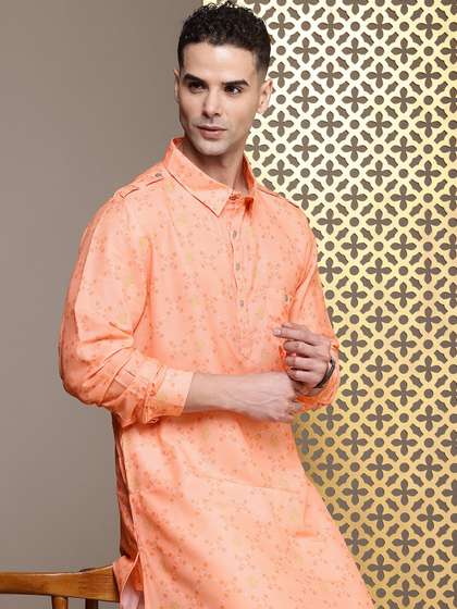 House of Pataudi Printed Pathani Jashn Kurta