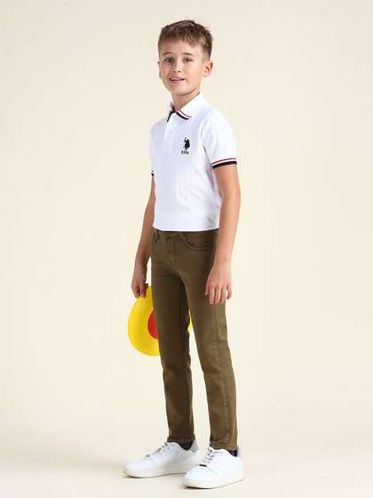 U.S. Polo Assn. Kids
                    Boys Slim Fit Stretchable Jeans
