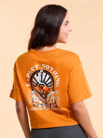 Enamor Graphic
                          Design Cotton S/JSY T-Shirt-E3G5