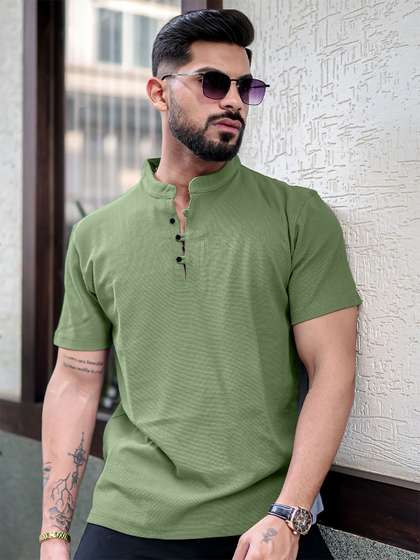 Maniac Men Henley Neck
                      Pockets T-shirt