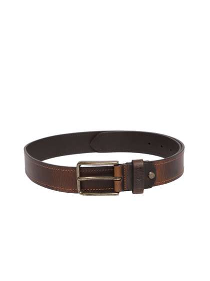 Allen Solly Men Textured
                    Leather Belt