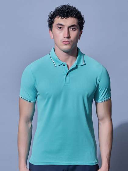 SPORT SUN Men Dri-FIT Polo Collar Applique T-shirt