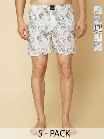URBAN SCOTTISH Men
                        Lightweight Digital Print Boxer USBX505-S (Pack
                        of 5)