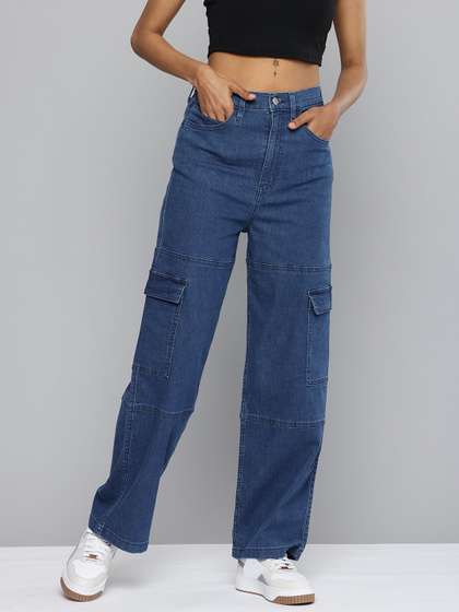 Price History of Levis Women Cargo Baggy Jeans from Myntra