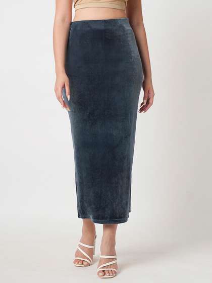 Globus Velvet Pencil Midi Skirts