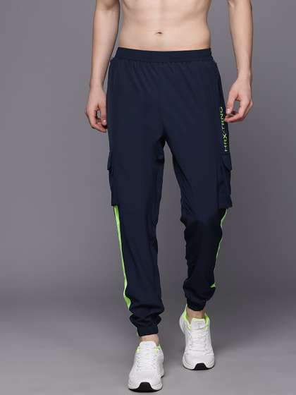 HRX by Hrithik Roshan Men Rapid-Dry Brand Logo Print Training Joggers