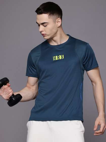 HRX by Hrithik Roshan Brand Logo Printed Detail Rapid-Dry Training T-shirt