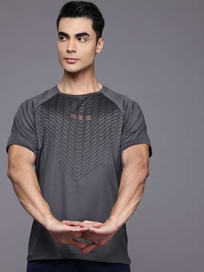 HRX by Hrithik Roshan Men Printed Rapid-Dry Training T-shirt