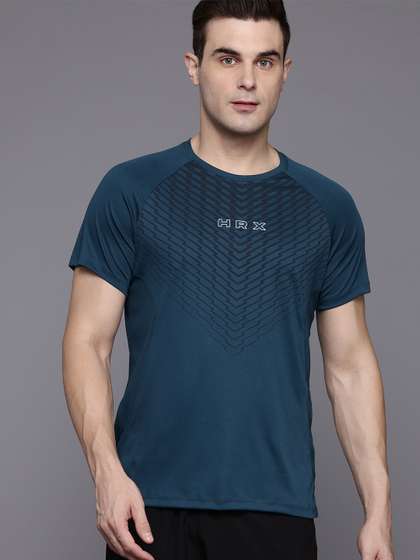 HRX by Hrithik Roshan Men Printed Rapid-Dry Training T-shirt