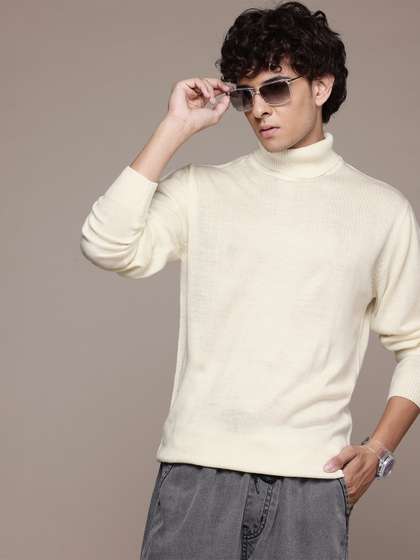 Roadster Men Turtle
                        Neck Pullover
