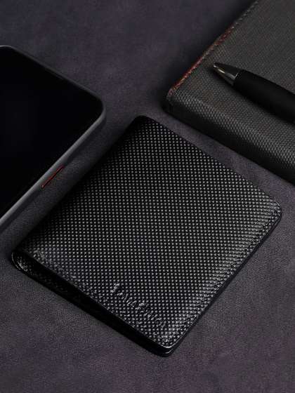 LOUIS STITCH Men
                      Handcrafted Textured Book Shape Leather Two Fold
                      Wallet
