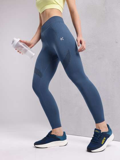 HRX by Hrithik Roshan Women Rapid-Dry Structure Detail Training Tights