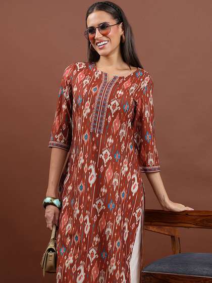 Vishudh Geometric Printed Kurta
