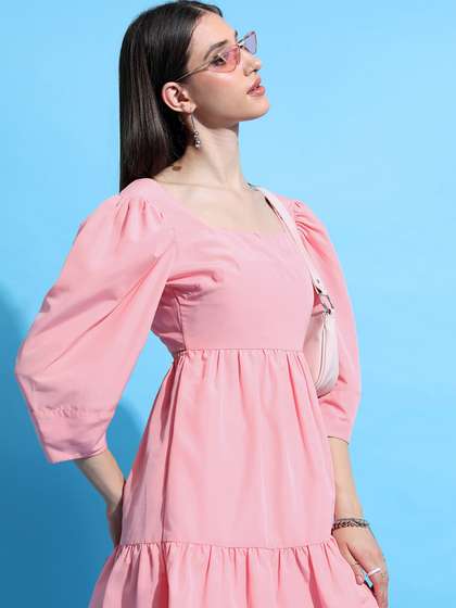 Tokyo Talkies women
                        Fit & Flare Mini Dress