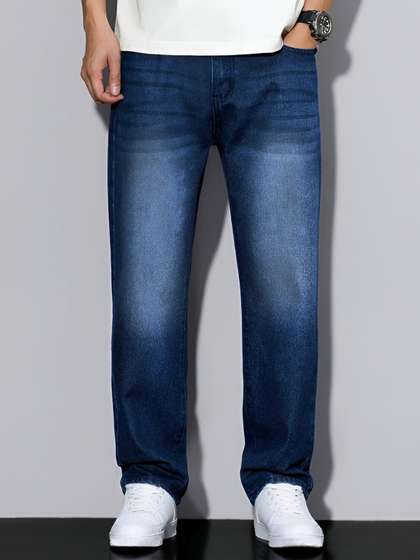 Ben Martin Men Jean
                        Straight Fit High-Rise Light Fade Stretchable
                        Jeans